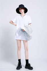 Lace Crochet Stitching Ruffled Vest Dress Two-Piece Suits